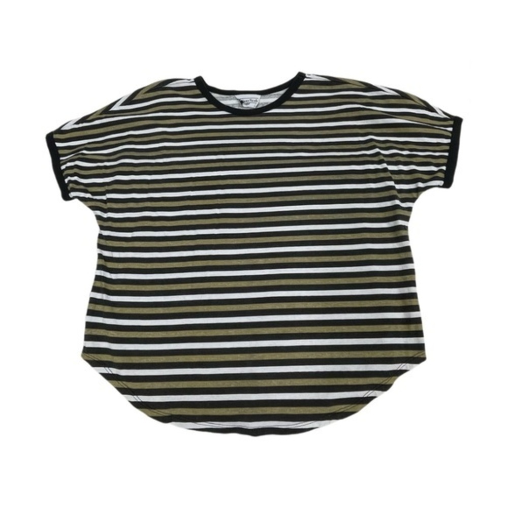 Vintage Brittany Nicole striped short sleeve top womens size Medium